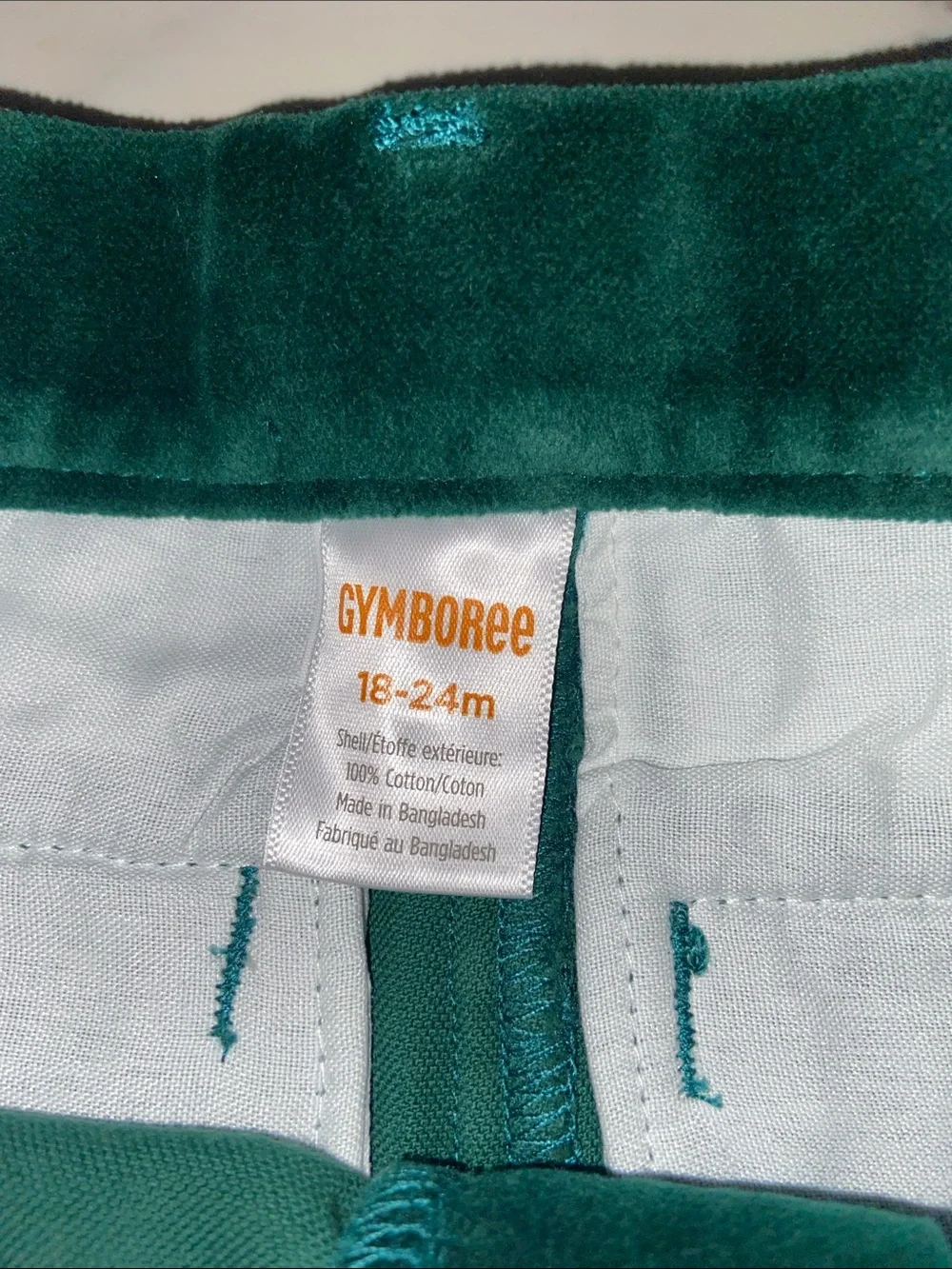 Gymboree Emerald Green Corduroy Pants Size 18-24 Months